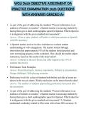 WGU D659 OBJECTIVE ASSESSMENT OA PRACTICE EXAMINATION 2026 QUESTIONS WITH ANSWERS GRADED A&plus;