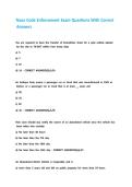 Texas Code Enforcement Exam Questions With Correct Answers 