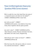 Texas Certified Applicator Exam prep Questions With Correct Answers 