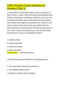 CADC Practice Exam Questions & Answers &lpar;Test 1&rpar;&period;docx