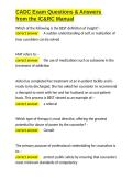 CADC Exam Questions & Answers from the IC&RC Manual&period;docx