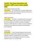 CAADC Test Exam Questions and Answers 100- score Latest update 2026&period;docx