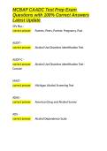 MCBAP CAADC Test Prep Exam Questions with 100- Correct Answers Latest Update&period;docx
