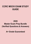 CCRC Mock Exam Study Guide &vert; Clinical Research Coordinator Prep 2026