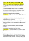 CADC Study Exam 2 Questions with 100- Correct Answers Latest Update&period;docx