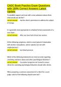CADC Book Practice Exam Questions with 100- Correct Answers Latest Update&period;docx