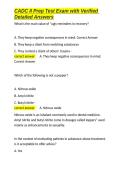 CADC II Prep Test Exam with Verified Detailed Answers&period;docx