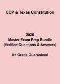 CCP & Texas Constitution Study Guide &vert; Law Exam Prep 2026