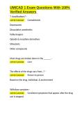 UMICAD 1 Exam Questions With 100- Verified Answers&period;docx