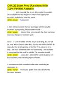 CAADE Exam Prep Questions With 100- Verified Answers&period;docx
