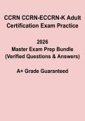 CCRN & CCRN-E&sol;CCRN-K Adult Certification Exam Practice &vert; Critical Care Prep 2026