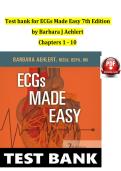 Test bank for ECGs Made Easy 7th Edition by Barbara J Aehlert