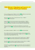 NUR 206 test 3 &vert; Questions and Answers &vert; A&plus; Graded &vert; With Expert Solutions