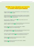NUR206 Exam &vert; Questions and Answers &vert; A&plus; Graded &vert; With Expert Solutions