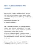WSET D1 Exam Questions With Answers
