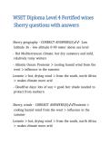 WSET Diploma Level 4 Fortified wines Sherry questions with answers 