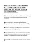 WGU D774 INTRODUCTION TO BUSINESS ACCOUNTING EXAM CERTIFICATION EVALUATION TEST 2026 FULL SOLUTION QUESTIONS GRADED A&plus;