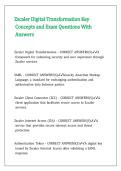 Zscaler Digital Transformation Key Concepts and Exam Questions With Answers 