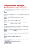 DSA Exam updated and verified questions&comma; answers&comma; and solutions&period;