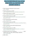 WGU PATHOPHYSIOLOGY D236 ACTUAL EXAM PAPER 2026 QUESTIONS WITH ANSWERS GRADED A&plus;