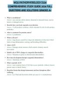 WGU PATHOPHYSIOLOGY D236 COMPREHENSIVE STUDY GUIDE 2026 FULL QUESTIONS AND SOLUTIONS GRADED A&plus;