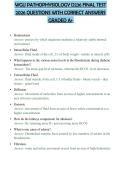 WGU PATHOPHYSIOLOGY D236 FINAL TEST 2026 QUESTIONS WITH CORRECT ANSWERS GRADED A&plus;