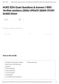 NURS 5334 Exam Questions & Answers &vert; 100&percnt; Verified solutions &lpar;2026&rpar; UPDATE &vert;2026&excl;&excl; STUDY GUIDE EXAM