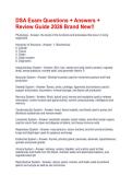 DSA Exam Questions &plus; Answers &plus; Review Guide 2026 Brand New&excl;&excl;