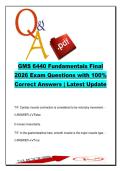 GMS 6440 Fundamentals Final Exam &ndash; 500 Questions & Answers &vert; Physiology&comma; Membrane Transport&comma; Endocrine 2026