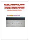 NR511 Week 4 Midterm Actual Exam Questions 1- 170 NR511 Differential Diagnosis & Primary Care Practicum NR 511 Midterm and Finals Examplify Online Proctored Exam Questions and Answers &vert; 100&percnt; Pass Guaranteed &vert; Graded A&plus;