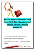 NR 302 Final Exam &ndash; 400 Questions & Verified Answers &vert; HEENT&comma; Cardio&comma; Respiratory&comma; Nursing Process 2026