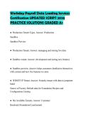 Workday Payroll Data Loading Services Certification UPDATED SCRIPT 2026 PRACTICE SOLUTIONS GRADED A&plus;