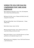 WORKDAY PRO HCM CORE EXAM 2026 COMPREHENSIVE STUDY GUIDE SOLVED QUESTION SET