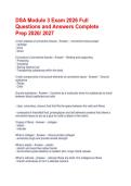 DSA Module 3 Exam 2026 Full Questions and Answers Complete Prep 2026&sol; 2027