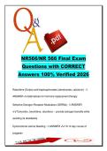 NR 566 EXAM COMPLETE PACKAGE DEAL