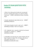 Qualys PCI EXAM QUESTIONS WITH ANSWERS&period;