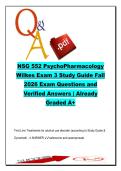 NSG 552 EXAM COMPLETE PACKAGE DEAL
