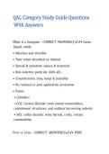 QAL Category Study Guide Questions With Answers