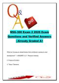 NSG 300 Exam 2 &ndash; 400 Questions & Answers &vert; Wound Care&comma; Pressure Ulcers&comma; Elimination & Nursing Process 2026
