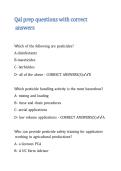 Qal prep questions with correct answers