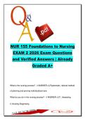 GALEN NUR 155 EXAM COMPLETE PACKAGE DEAL