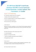 ICS 200 Exam 2026&sol;2027 Actual Exam &vert; Questions with 100&percnt; Correct Answers & Detailed Rationales &vert; Verified Updated &vert; Pass Guaranteed - A&plus; Graded