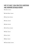 WST 371 QUIZ 7 2026 PRACTICE QUESTIONS AND ANSWERS DETAILED REVIE