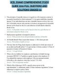 XCEL EXAMS COMPREHENSIVE STUDY GUIDE 2026 FULL QUESTIONS AND SOLUTIONS GRADED A&plus;