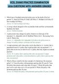 XCEL EXAMS PRACTICE EXAMINATION 2026 QUESTIONS WITH ANSWERS GRADED A&plus;