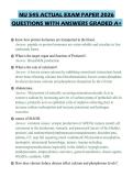 NU 545 ACTUAL EXAM PAPER 2026 QUESTIONS WITH ANSWERS GRADED A&plus;