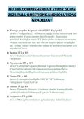 NU 545 COMPREHENSIVE STUDY GUIDE 2026 FULL QUESTIONS AND SOLUTIONS GRADED A&plus;