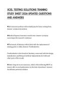 XCEL TESTING SOLUTIONS TRAINING STUDY SHEET 2026 UPDATED QUESTIONS AND ANSWER