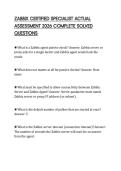 ZABBIX CERTIFIED SPECIALIST ACTUAL ASSESSMENT 2026 COMPLETE SOLVED QUESTIONS