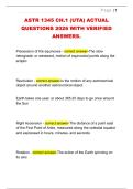 ASTR 1101 CLAYTON ACTUAL  QUESTIONS 2026 WITH VERIFIED  ANSWERS&period; 